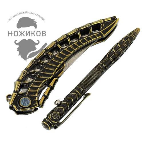 365 Rike knife Alien Gold фото 21