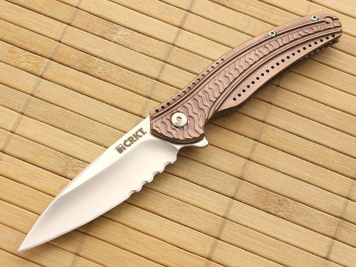 Складной нож CRKT Ripple Bronze Combo фото 2