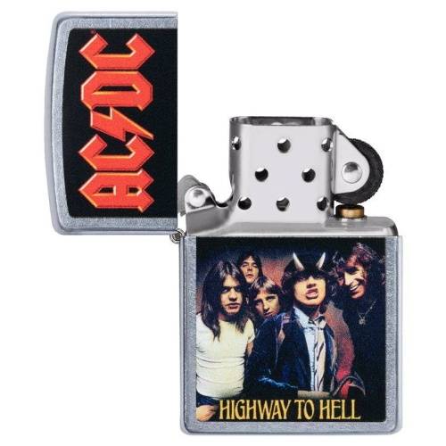 138 ZIPPO Зажигалка ZIPPO AC/DC с покрытием Street Chrome фото 4