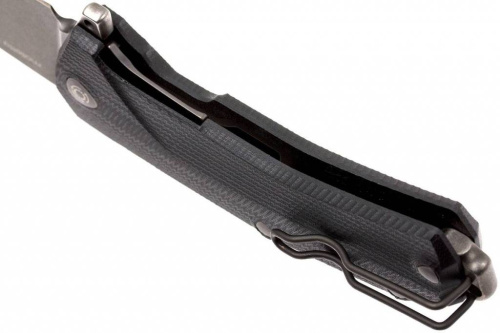 Складной нож Lion Steel KUR BBK G10 Black Flipper фото 2